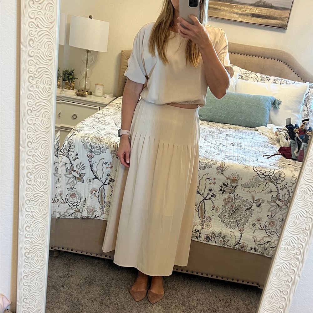 2 piece maxi skirt set